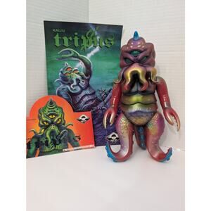 Max Toy Co. Kaiju Tripus 2.0 Metallic Red & Gold Sofubi Figure Mark Nagata Japan